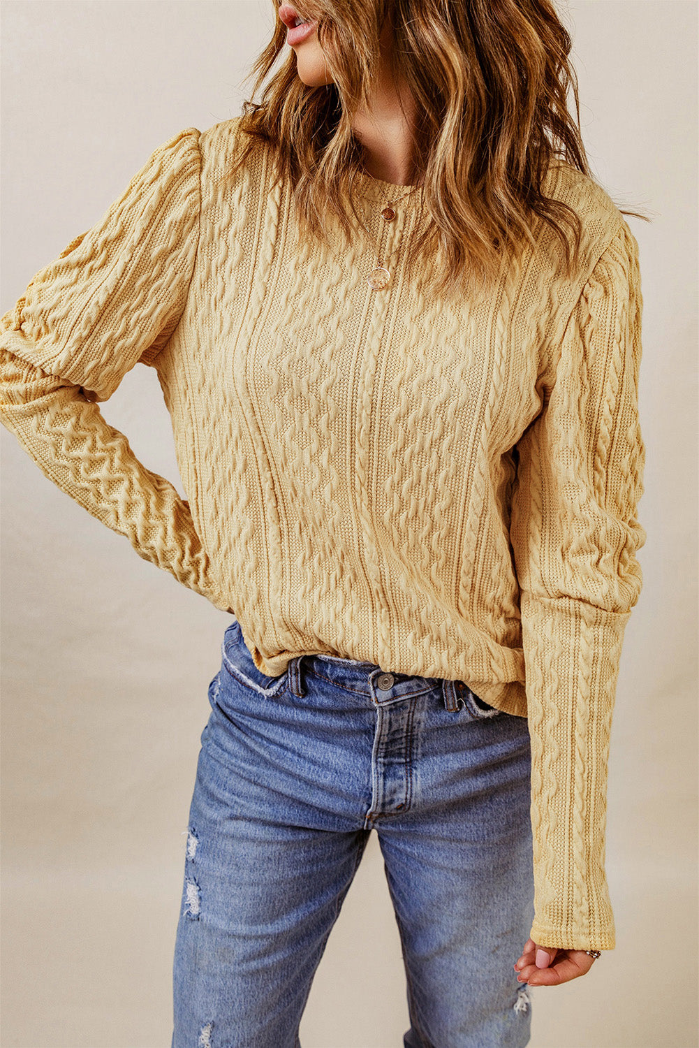You're So Golden Puff Sleeve Top